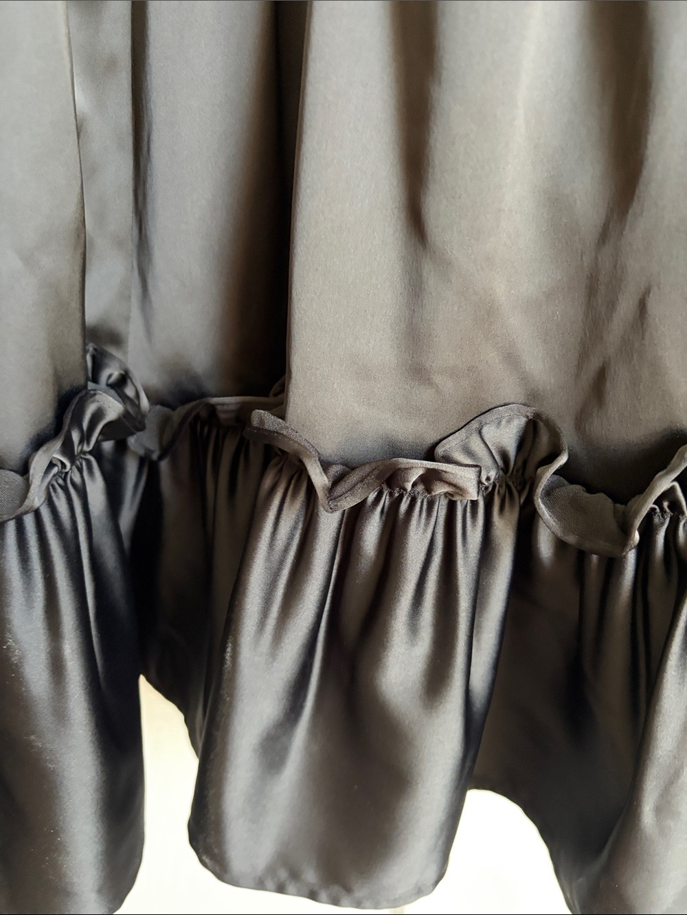 Dark Romance Satin Bustle Dress in Black - Picture 10 of 10